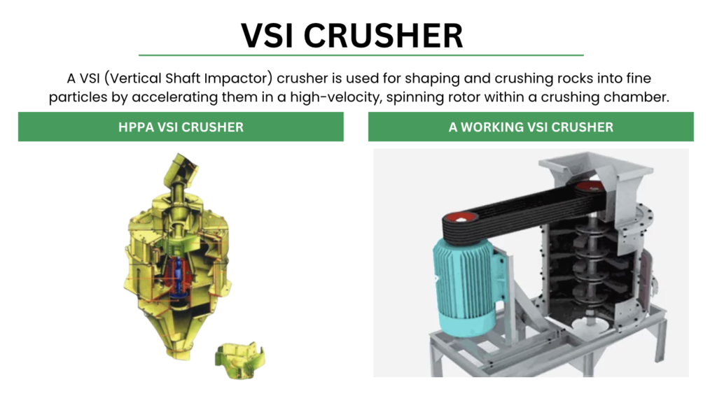 A powerful Vertical Shaft Impactor (VSI) in operation, efficiently crushing and shaping aggregate for construction projects. This cutting-edge equipment offers clients enhanced productivity and high-quality output, ensuring optimal use in various applications. The cost-effective design of the VSI provides clients with a budget-friendly solution, combining efficiency with affordability for superior project outcomes.
